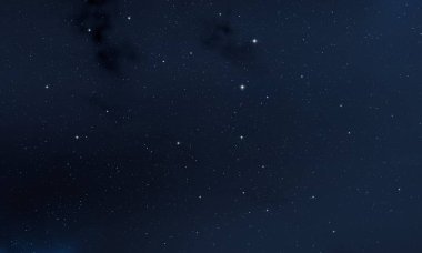 Evren yıldız ve gazla dolu. Uzak evren İllüstrasyon.  