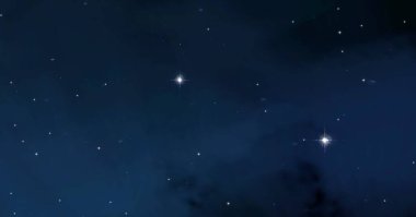 Evren yıldız ve gazla dolu. Uzak evren İllüstrasyon.  