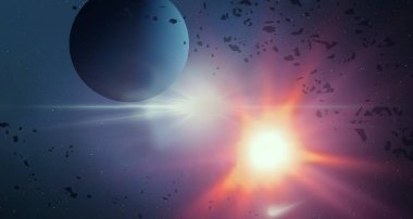 Soyut alan koyu arka plan  