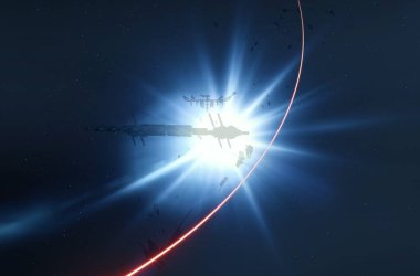 parlaklık ile renkli soyut gökyüzü arka plan