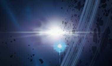 parlaklık ile renkli soyut gökyüzü arka plan