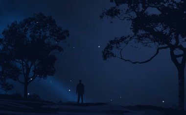 Soyut alan koyu arka plan  