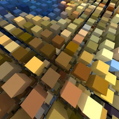 3 boyutlu illüstrasyon. Web modern fon. Renkli desen. Soyut geometrik şekiller. arkaplan.