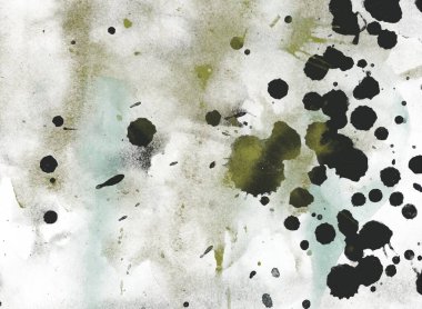 Metin için yeri olan boya lekeleriyle soyut arkaplan