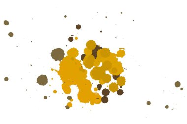 2d illüstrasyon. Renkli mürekkep sıçramaları. Parlak arka plan üzerine boya sıçramaları