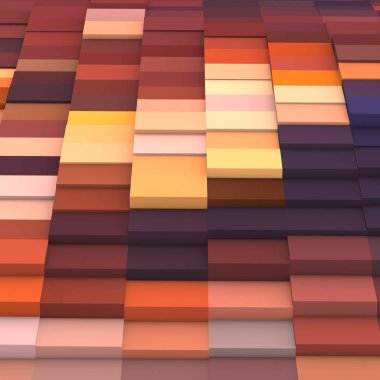 3 boyutlu illüstrasyon. Web modern fon. Renkli desen. Soyut geometrik şekiller. arkaplan.