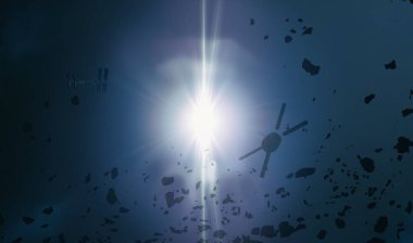 parlaklık ile renkli soyut gökyüzü arka plan