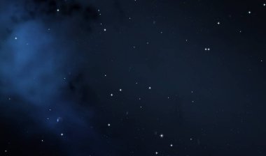 Derin uzay yıldız alanı. Evren yıldızlarla ve gazla dolu. çok uzak bir evren çizimi.  