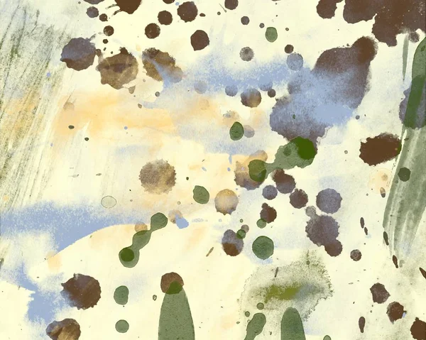 Abstraktní Akvarel Skvrny Grunge Pozadí Světelných Tónech — Stock fotografie