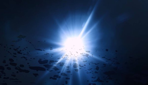 colorful abstract sky background with shine