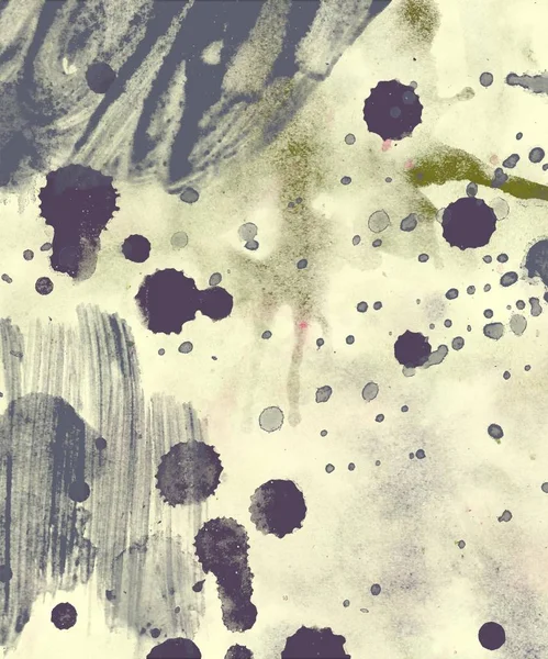 Grunge Bakgrund Med Abstrakt Akvarell Penseldrag — Stockfoto