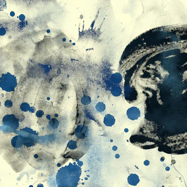 Grunge Pozadí Abstraktními Akvarel — Stock fotografie