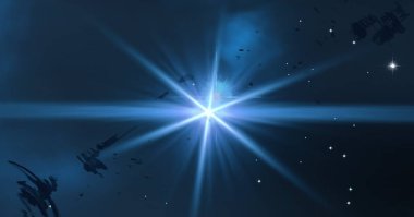 parlaklık ile renkli soyut gökyüzü arka plan