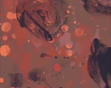 soyut suluboya lekeleri ve boya fırçaları, grunge deseni