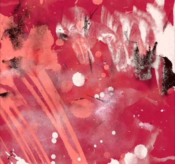 水彩画ブラシストロークを持つ抽象的なグランジの背景 — ストック写真