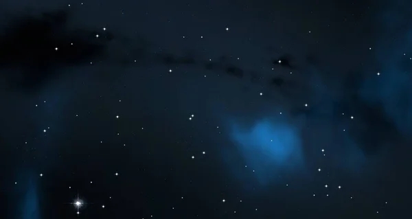 Ilustrace Hluboký Vesmír Jasné Hvězdy Planety Měsíce Různé Sci Tvůrčí — Stock fotografie