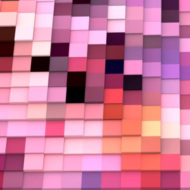 3 boyutlu illüstrasyon. Web modern fon. Renkli desen. Soyut geometrik şekiller. arkaplan.