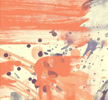 boya lekeleri ile soyut suluboya grunge desen