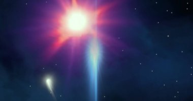 parlaklık ile renkli soyut gökyüzü arka plan