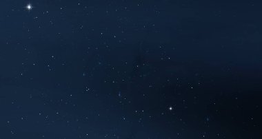 Evren yıldız ve gazla dolu. Uzak evren İllüstrasyon.  