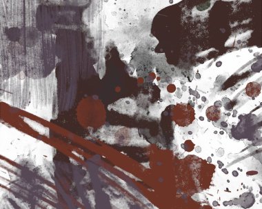 boya lekeleri ile soyut suluboya grunge desen