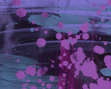 boya lekeleri ile soyut suluboya grunge desen