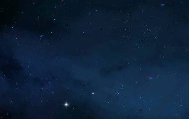 Evren yıldız ve gazla dolu. Uzak evren İllüstrasyon.  