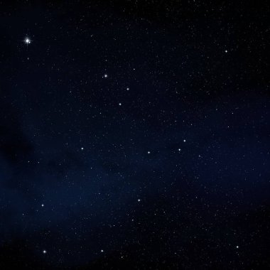 Evren yıldız ve gazla dolu. Uzak evren İllüstrasyon.  