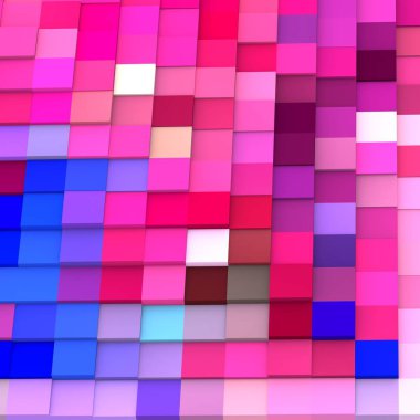 3 boyutlu illüstrasyon. Web modern fon. Renkli desen. Soyut geometrik şekiller. arkaplan.