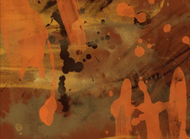 boya darbeleri ile soyut suluboya grunge deseni