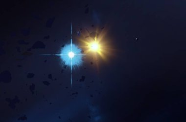 yıldız ile güzel kozmos astronomi arka plan