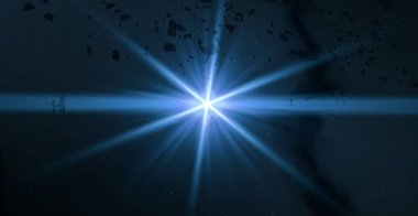 2D çizim. Derin geniş uzay. Parlak yıldızlar, gezegenler, uydular. Çeşitli bilim kurgu yaratıcı arka planlar. Uzay sanatı. Uzaylı güneş sistemleri. Uzaktan. Gerçekçi arka plan derin evren.