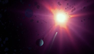 parlaklık ile renkli soyut gökyüzü arka plan