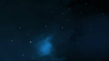 Evren yıldız ve gazla dolu. Uzak evren İllüstrasyon.  