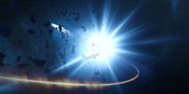 Soyut alan koyu arka plan  