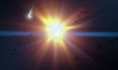 yıldız ile güzel kozmos astronomi arka plan