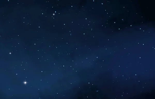 Evren yıldız ve gazla dolu. Uzak evren İllüstrasyon.  