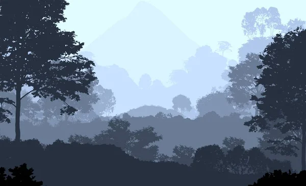 Abstracte Achtergrond Met Bomen Haze — Stockfoto