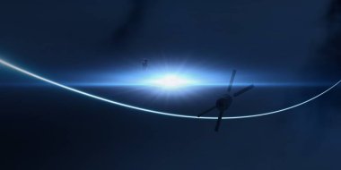 parlaklık ile renkli soyut gökyüzü arka plan