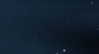 Evren yıldız ve gazla dolu. Uzak evren İllüstrasyon.  