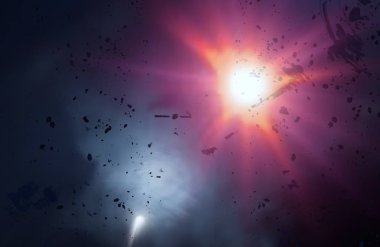 parlaklık ile renkli soyut gökyüzü arka plan