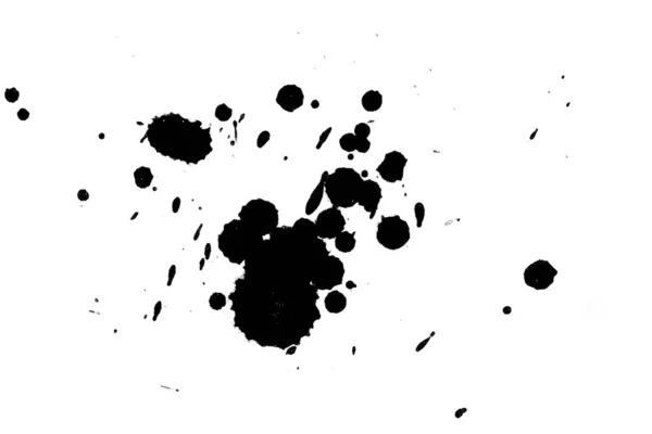 Illustration Des Éclaboussures Encre Noire Peindre Les Éclaboussures Sur Matériau — Photo