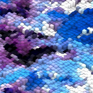 3 boyutlu illüstrasyon. Web modern fon. Renkli desen. Soyut geometrik şekiller. arkaplan.