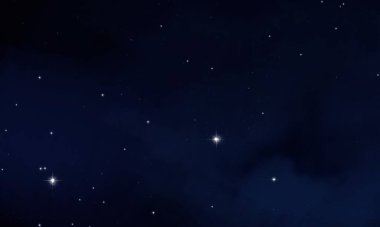 Derin uzay yıldız alanı. Evren yıldızlarla ve gazla dolu. çok uzak bir evren çizimi.  