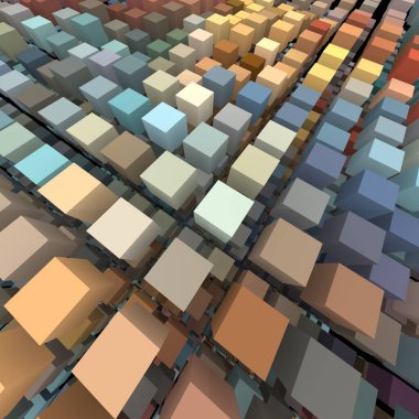 3 boyutlu illüstrasyon. Web modern fon. Renkli desen. Soyut geometrik şekiller. arkaplan.