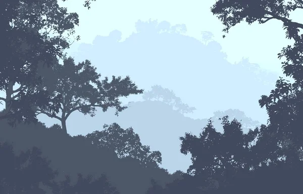 抽象的な曇った森林の木 テクスチャの背景 — ストック写真