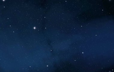 Derin uzay yıldız alanı. Evren yıldızlarla ve gazla dolu. çok uzak bir evren çizimi. 