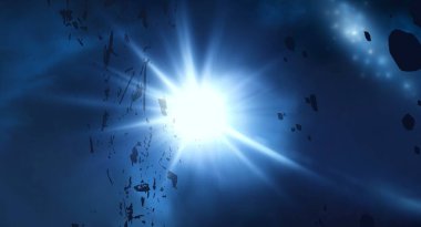 yıldız ile güzel kozmos astronomi arka plan