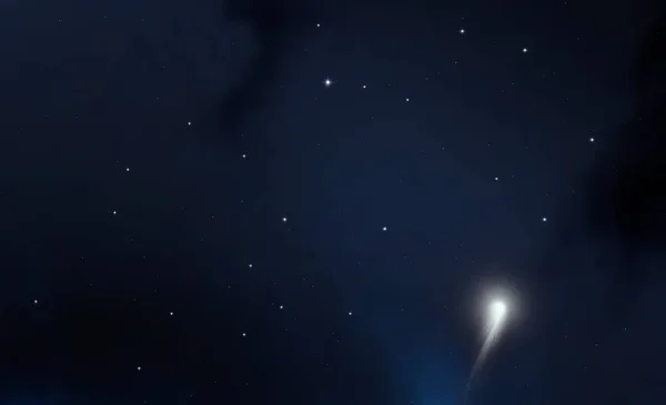 Ilustração Espaço Interestelar Profundo Estrelas Planetas Luas Cometas Vários Cenários — Fotografia de Stock
