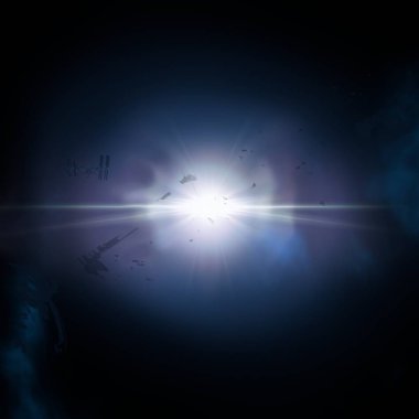 parlaklık ile renkli soyut gökyüzü arka plan